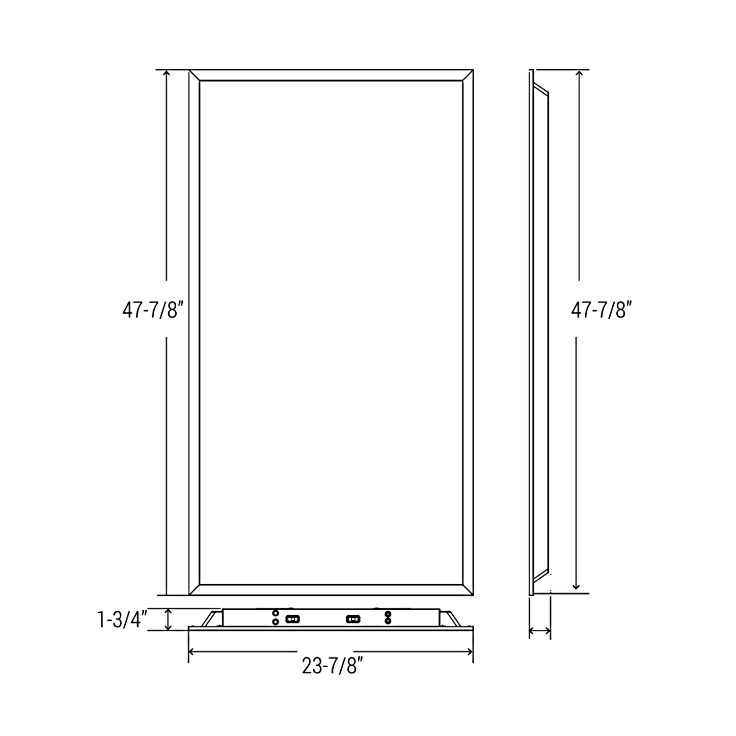 2'x4' Back-Lit Flat Panel LED, Lumen & CCT Selectable