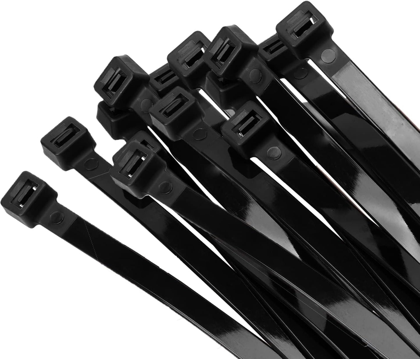 24" Black Zip Ties - 300 PCS