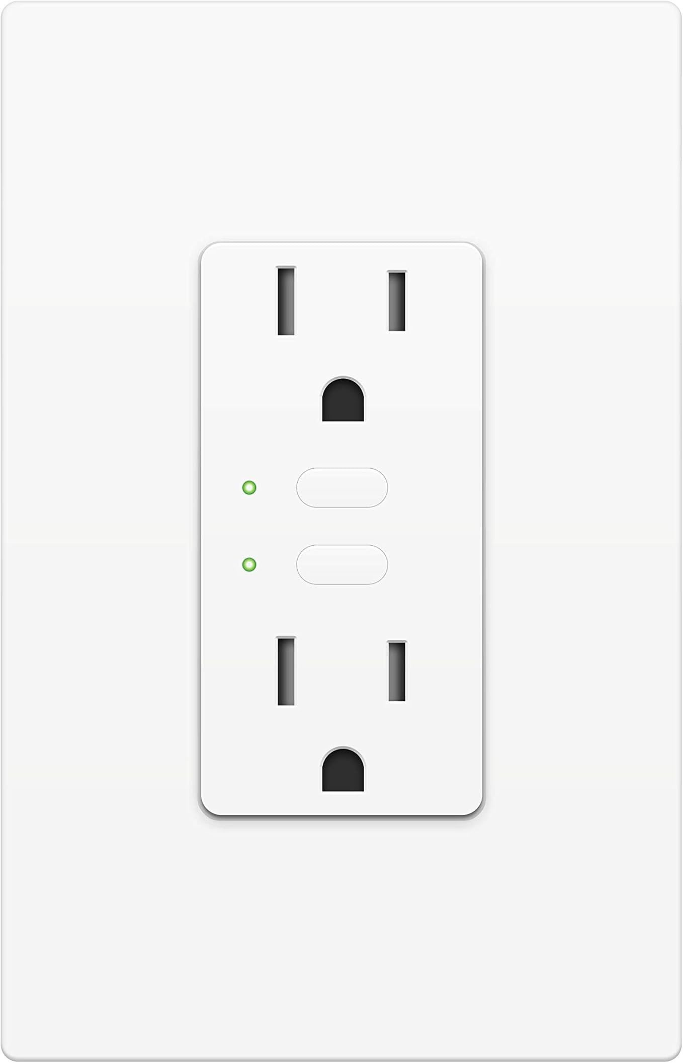 Dual On/Off Smart In-Wall Outlet