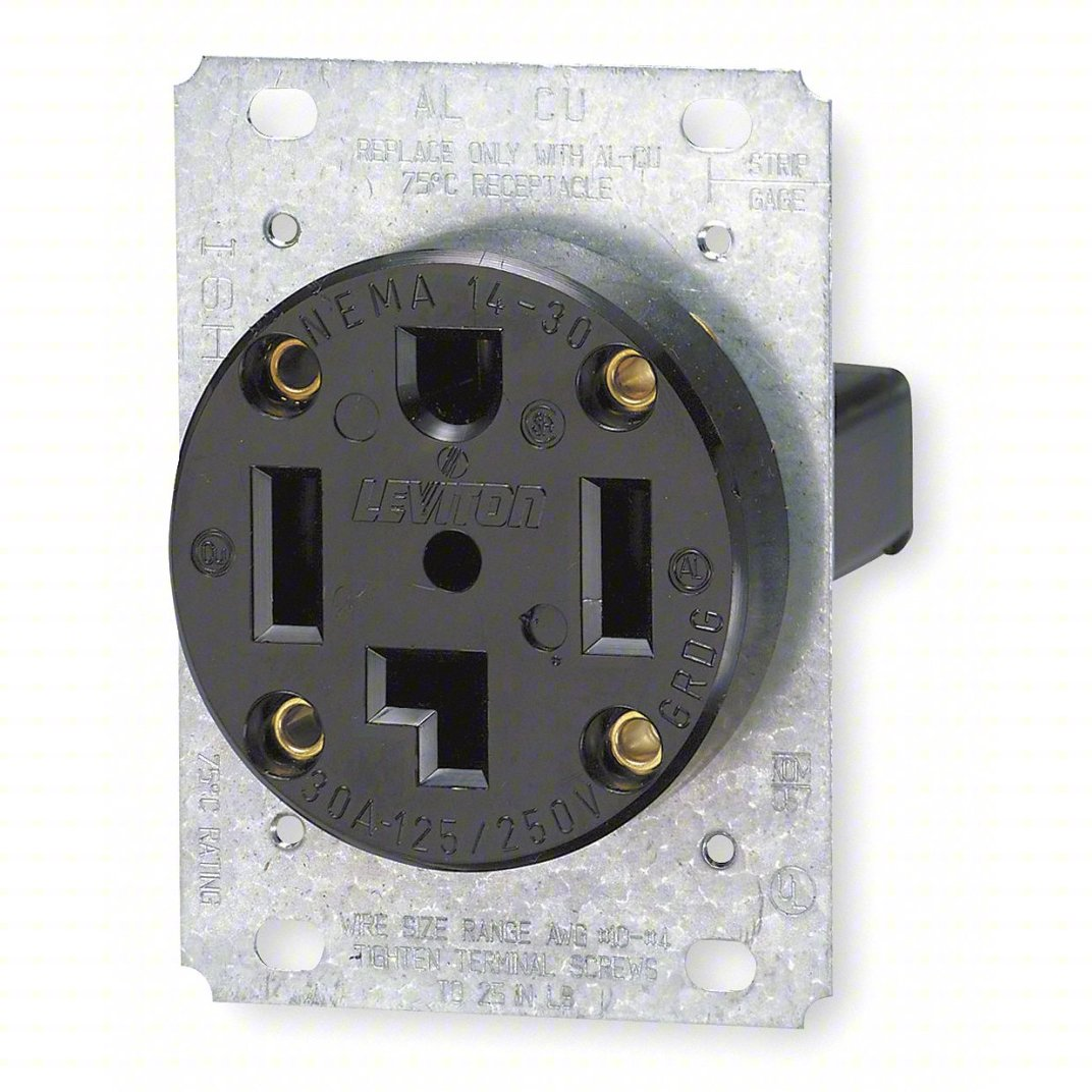 Receptacle: 30A, NEMA 14-30R