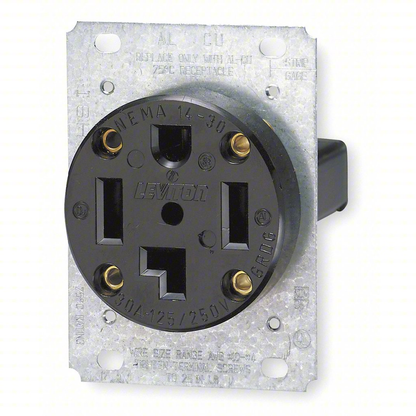 Receptacle: 30A, NEMA 14-30R