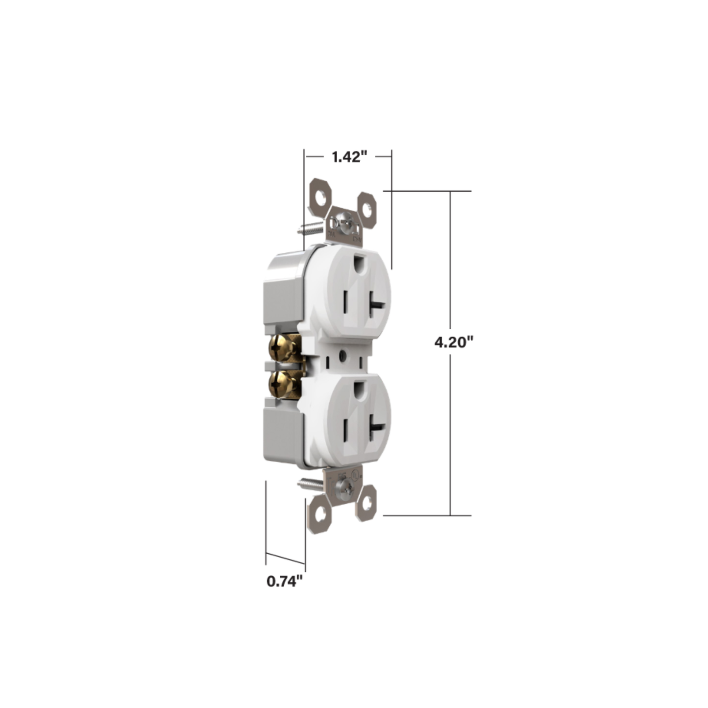 Receptacle: 125V Duplex, TR, 20A