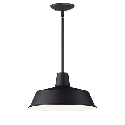 14" Round Pendant, Black