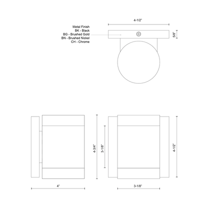 Norfolk 5-in Wall Sconce