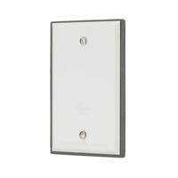 1-Gang Blank Metallic Weatherproof Outlet