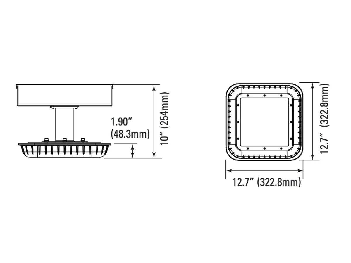 13" LED Canopy