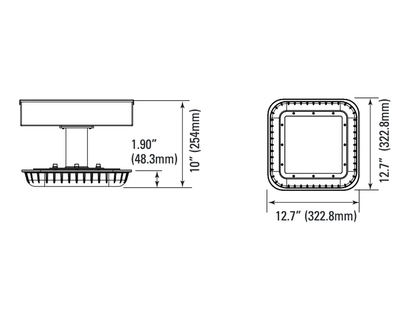 13" LED Canopy