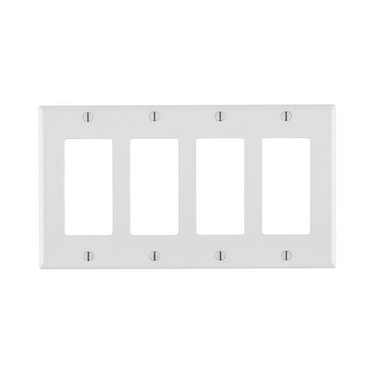Wall Plate: 4G Decora Receptacle