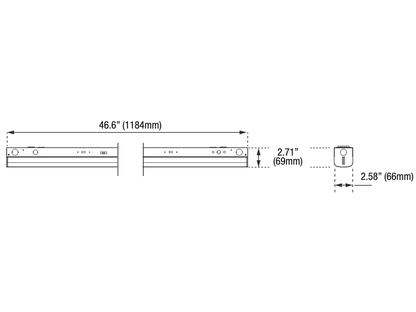 48" LED Commercial Strip Light