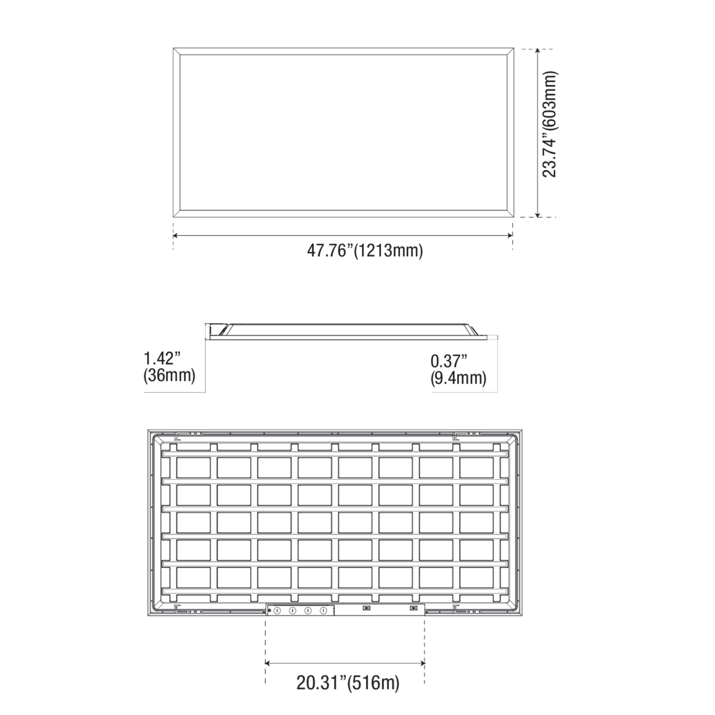 2'x4' LED Flat Panel NSF, CCT Selectable