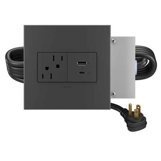 Adorne® FPC - 1 Outlet and 1 USB A/C