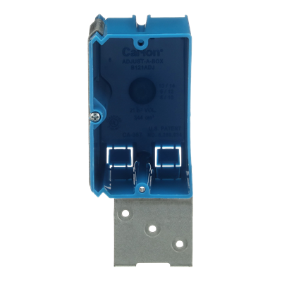 Plastic Box: 1-gang Adjustable, Horizontal