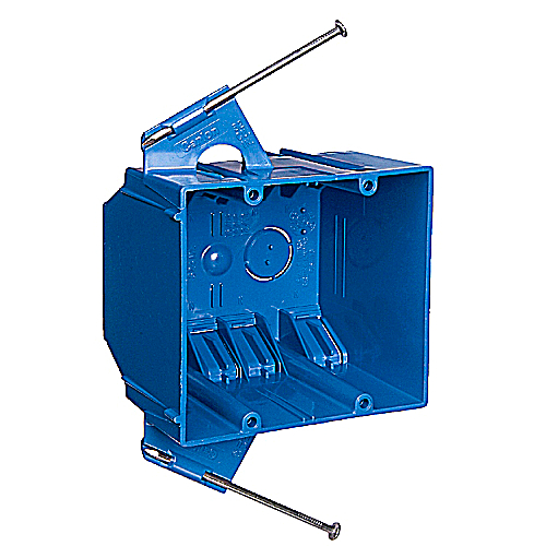 Plastic Box: 2-gang Nail-On