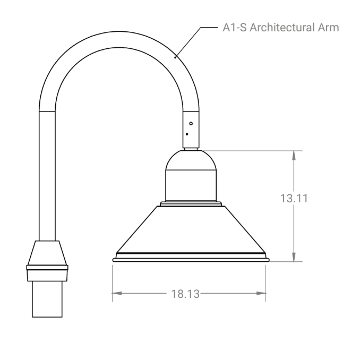 LED Architectural Area Light Head