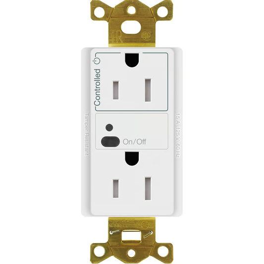 Vive Wireless RF Receptacle, 15A, White