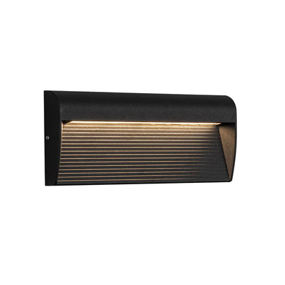 12" Exterior LED Wall Sconce, Black
