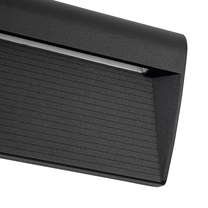 12" Exterior LED Wall Sconce, Black