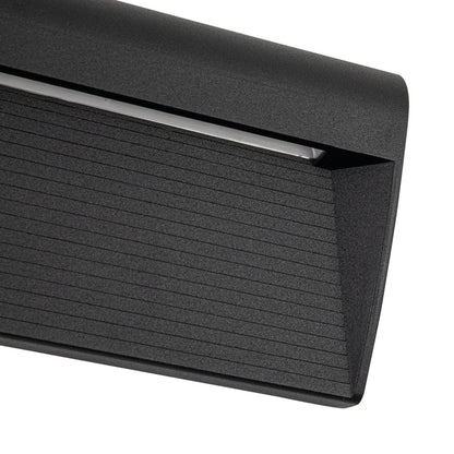 12" Exterior LED Wall Sconce, Black