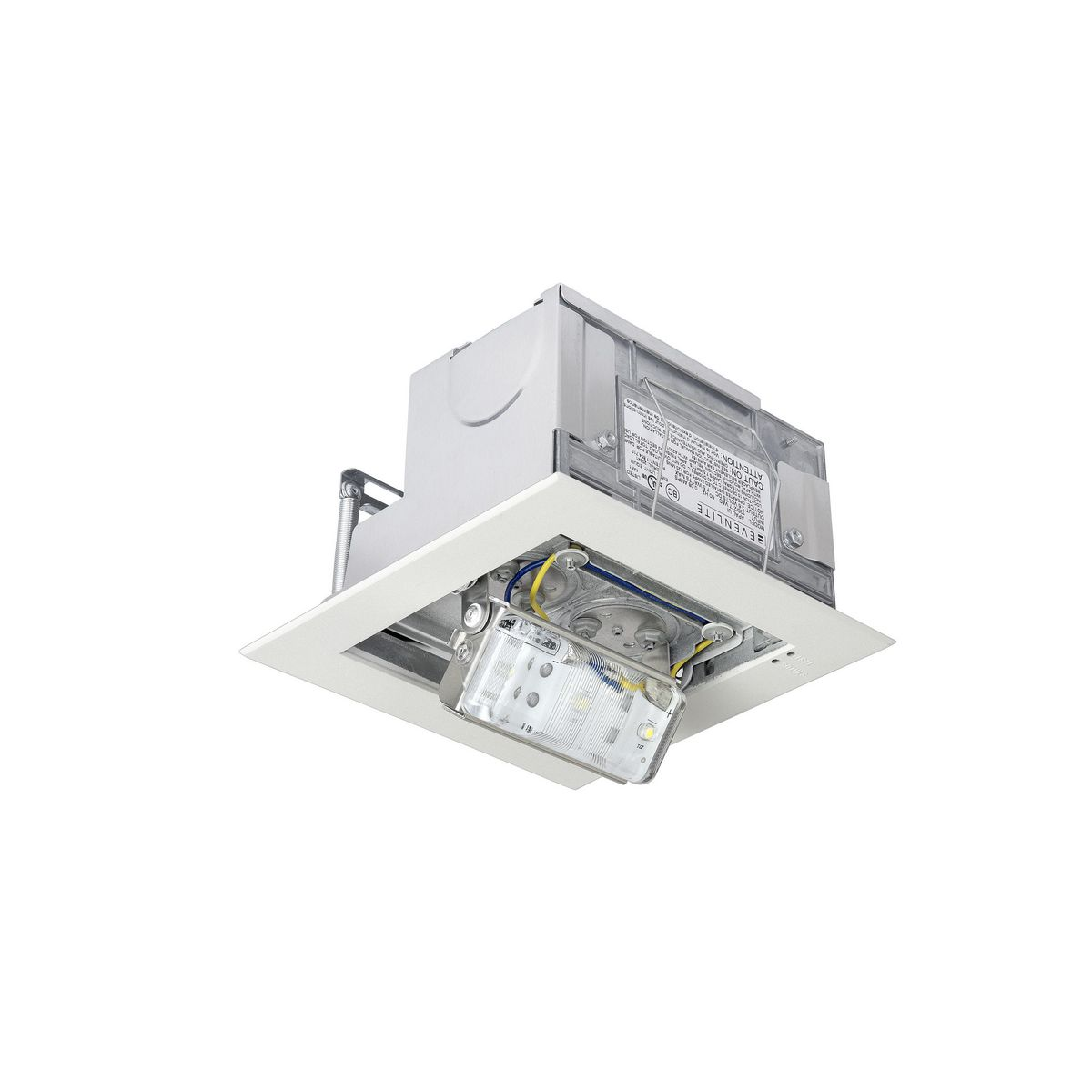 Compact Concealed LED Recessed Emergency Light w/ Rough-In Kit