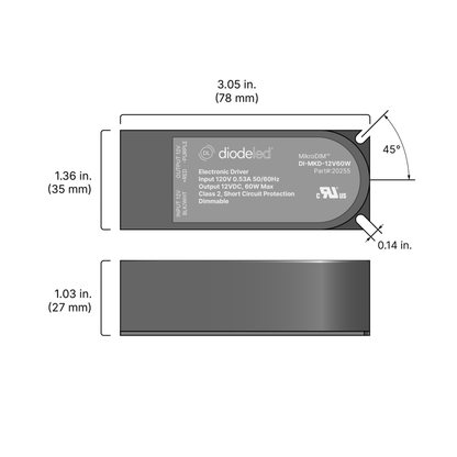 MikroDIM™ LED Driver - 60W