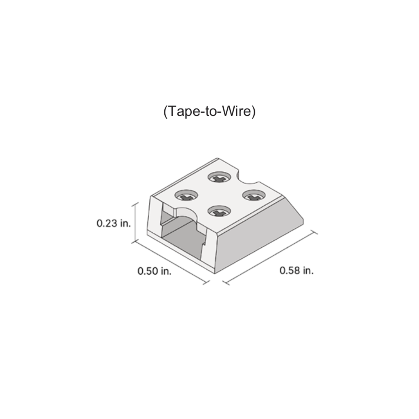 8mm Tape Light Terminal Block Connector