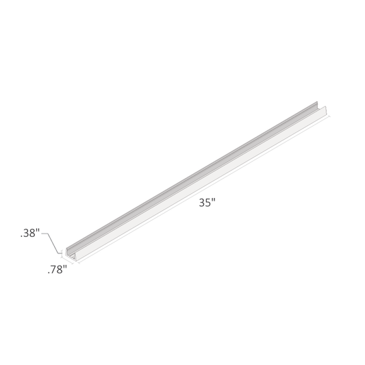 35" Neon Top Bending Channel