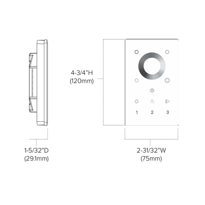 3-Zone DMX Wall Control