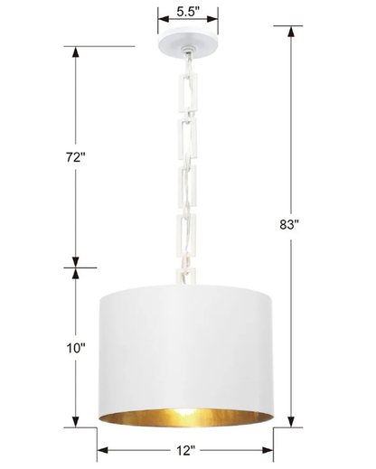 Brian Patrick Flynn Alston 1 Light - Mini Drum Pendant