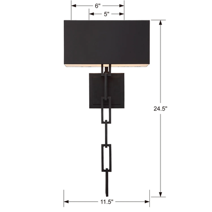 Brian Patrick Flynn Alston 2 Light Sconce