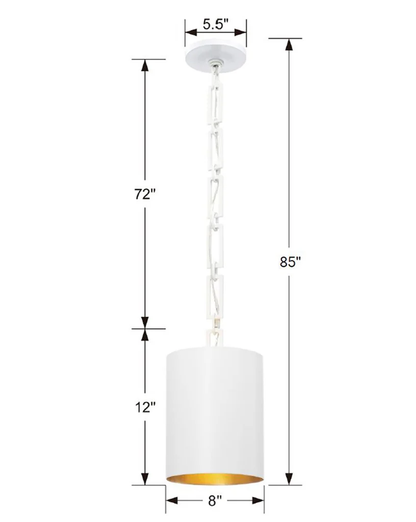 Brian Patrick Flynn Alston 1 Light Mini Pendant