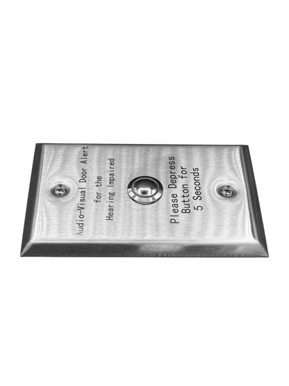 Hearing Impaired Doorbell Button & Wallplate