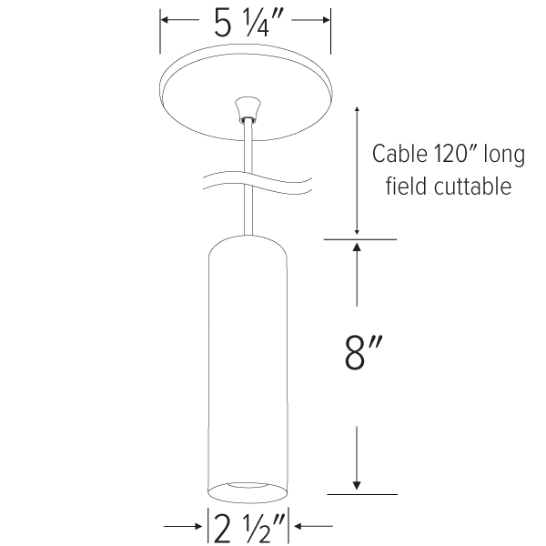 2" Koto Sylo™ Pendant, 750L