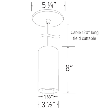 3″ Koto Sylo™ Pendant, 18.9W