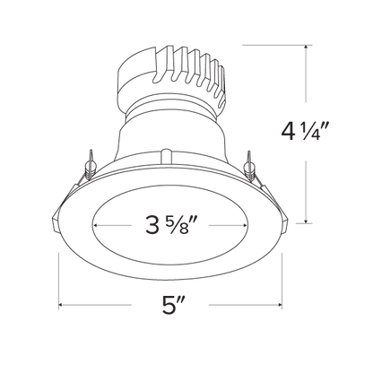 4" Pex™ Canless Round Deep Reflector Trim