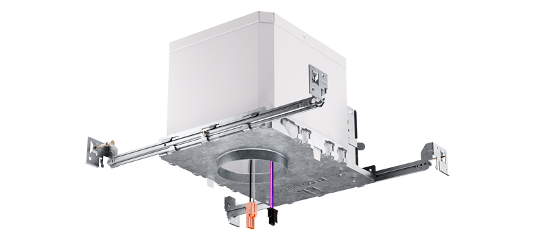2" Max Adjustability IC Airtight New Construction Housing, 0-10V