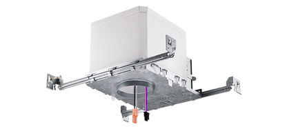 2" Max Adjustability IC Airtight New Construction Housing, 0-10V