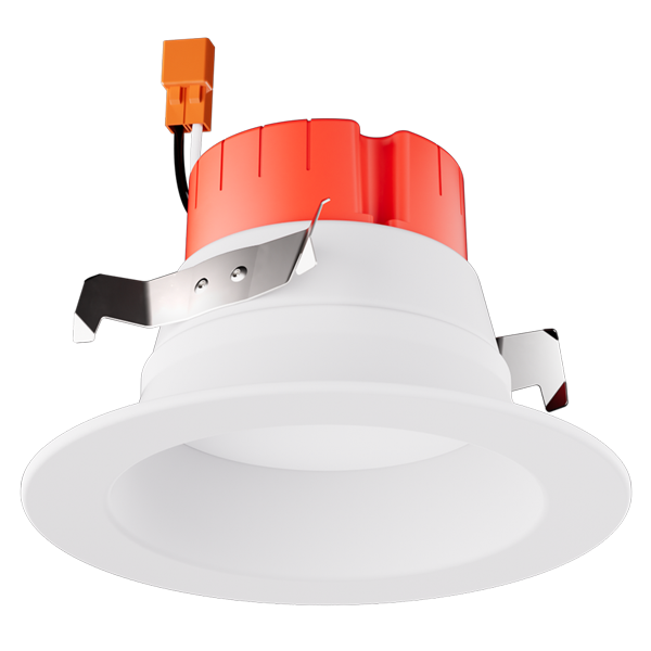 4" Round LED Reflector Trim, White