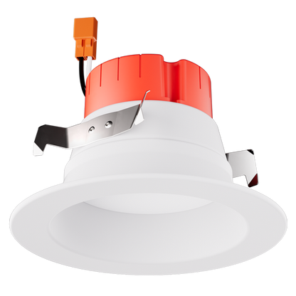 4" Round LED Reflector Trim, White