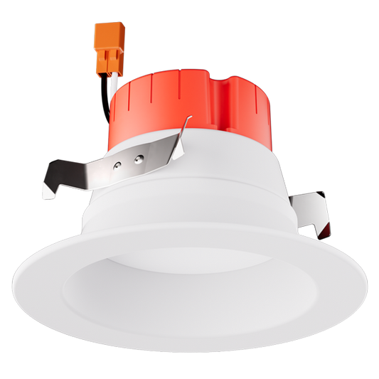 4" Round LED Reflector Trim, White