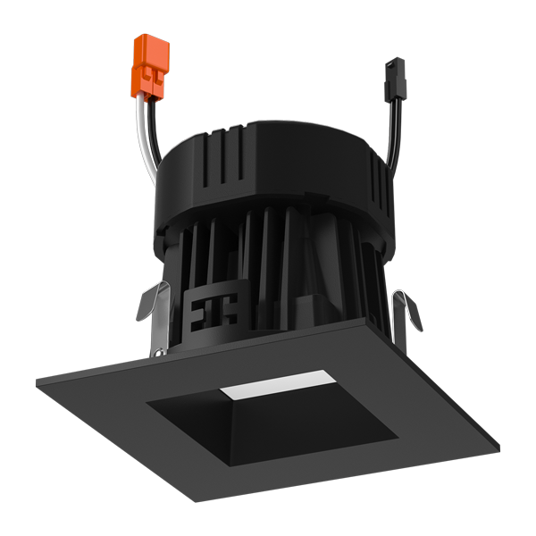 4" 0-10V LED Square Trim w/ CCT & Lumen Select