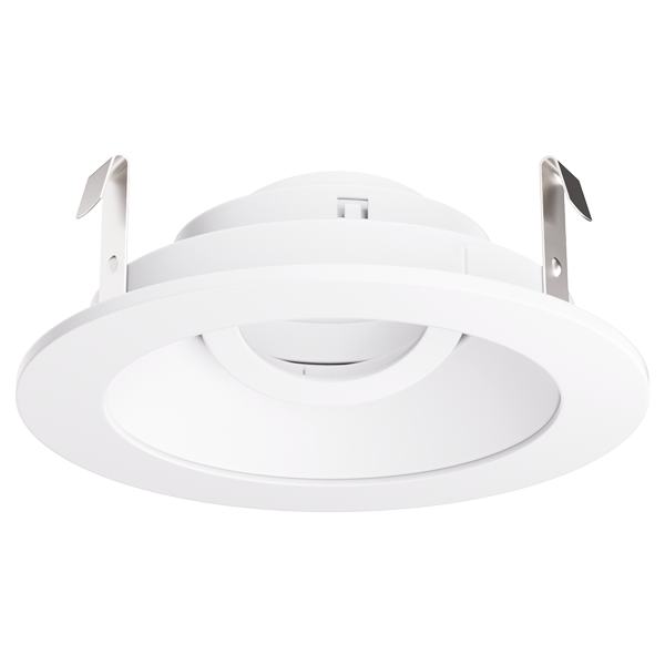 4" Round Adjustable Trim, White