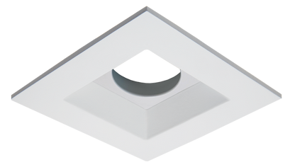 4" Square Fixed Trim, White