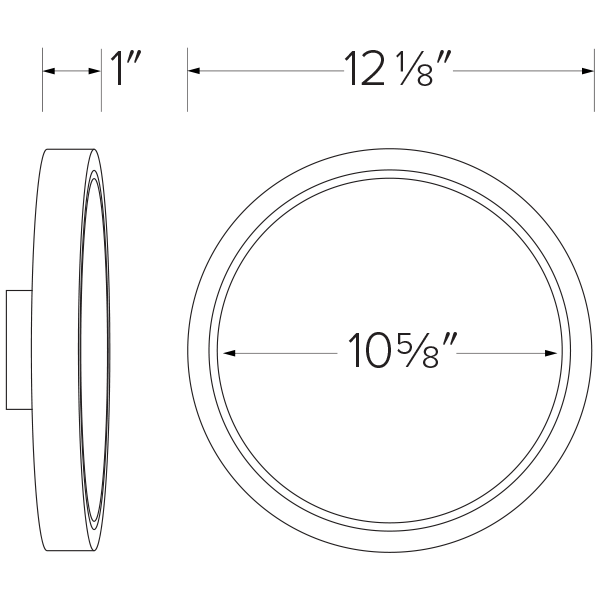 12" Round Wafer LED Panel