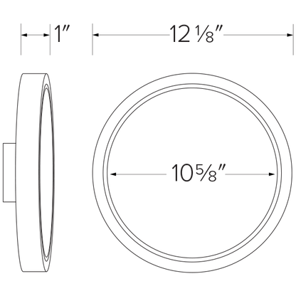 8" Round Wafer LED Panel 0-10V