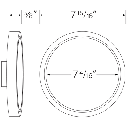 6" Round Wafer LED Panel