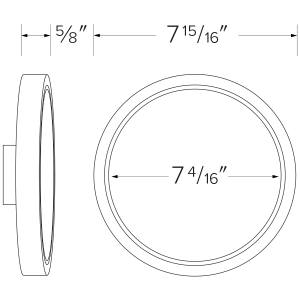 6" Round Wafer LED Panel 0-10V
