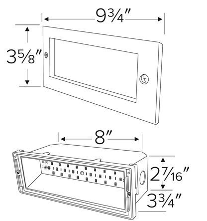 8" LED Brick Light