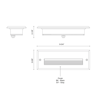 Newport 10-in Exterior Wall/Step Light