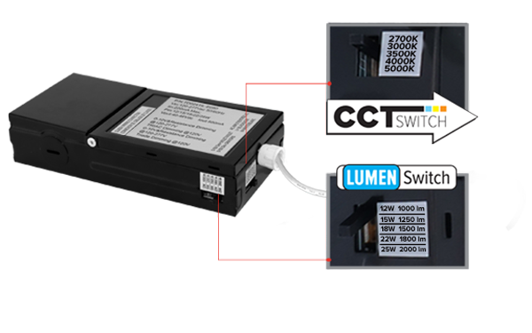 4" 0-10V LED High Lumen Trim w/ CCT & Lumen Select