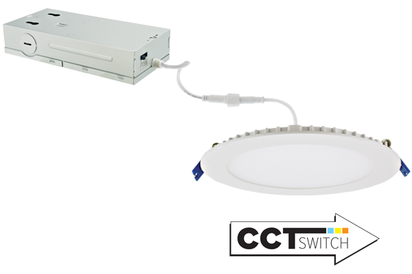 6" Ultra Slim LED Round Panel w/ Selectable CCT